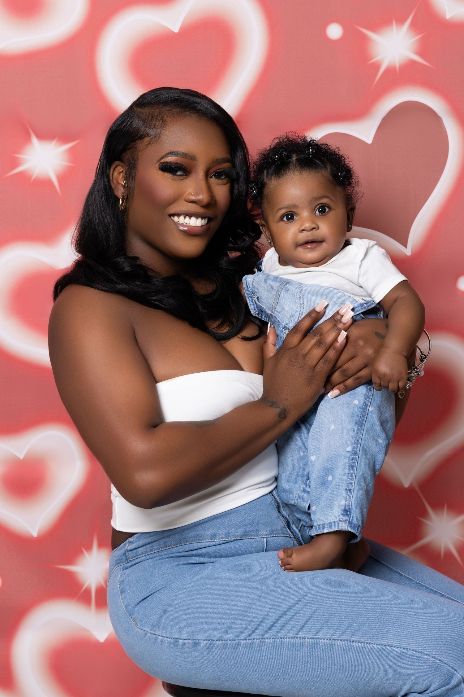 Mama and baby photography - intimate mother-child moment