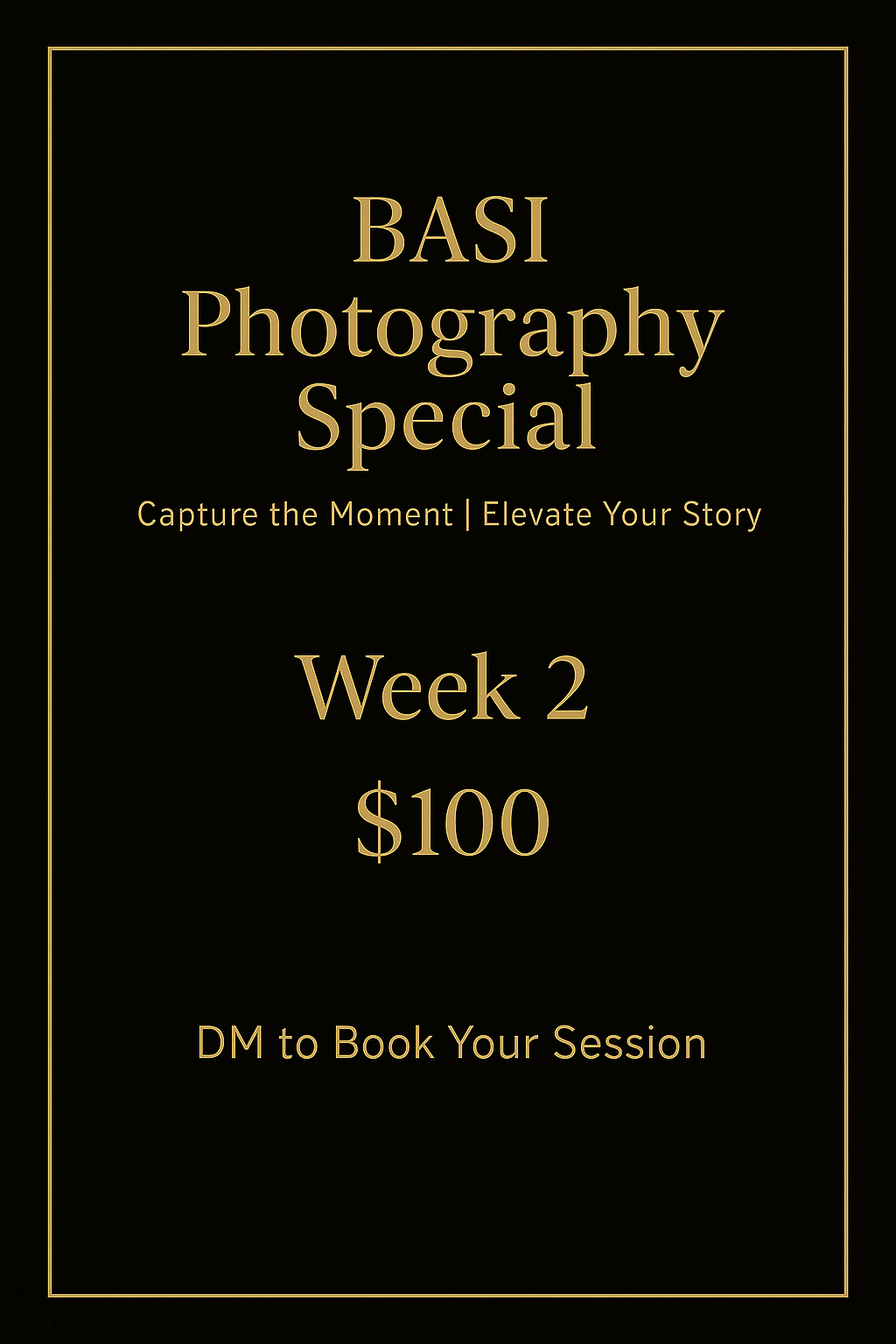 BASI Promo Week 2 Flyer