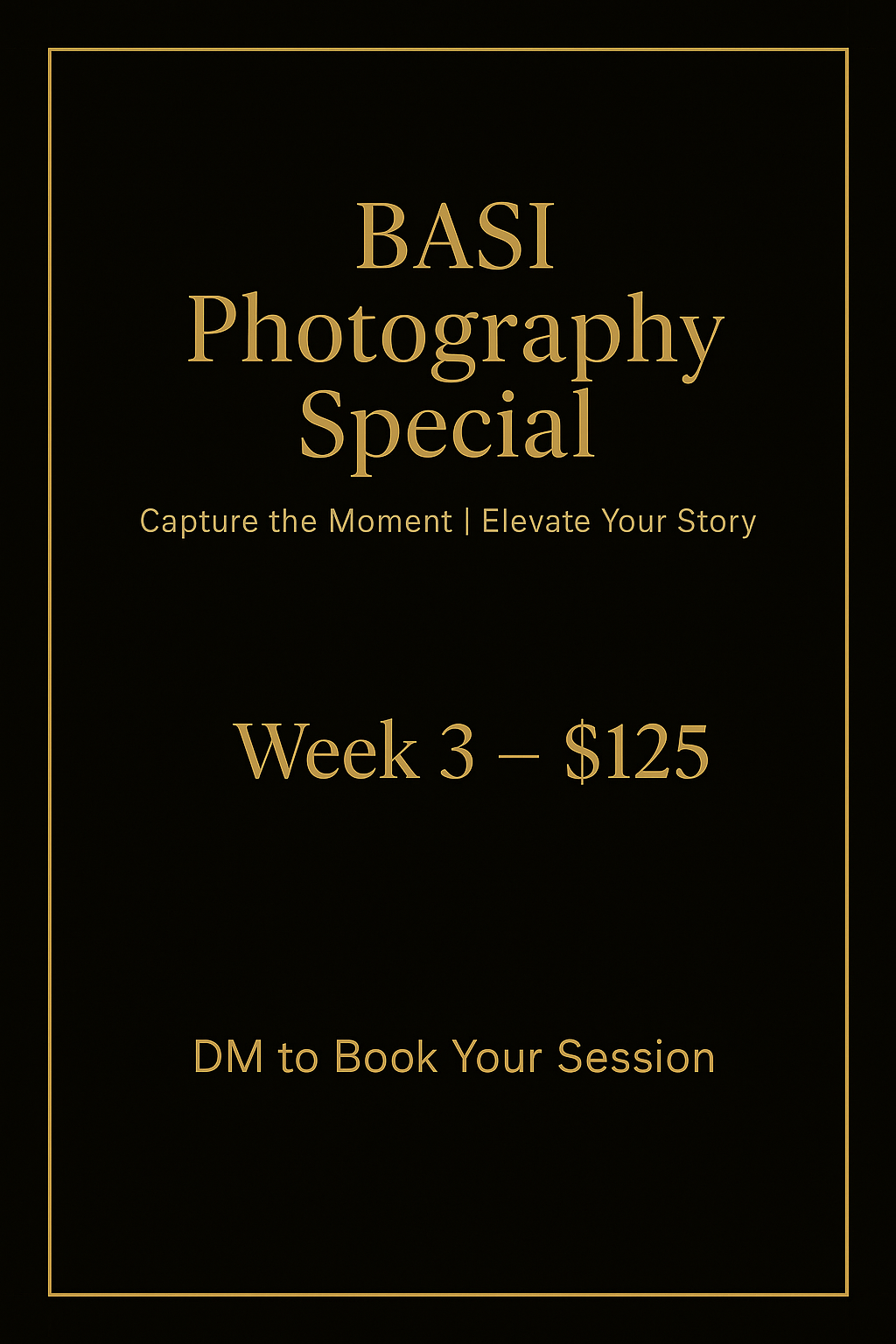 BASI Promo Week 3 Flyer
