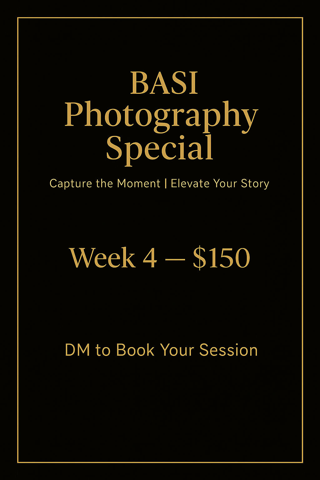 BASI Promo Week 4 Flyer